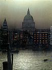 Louis H. Grimshaw St. Paul's Cathedral from Bankside painting